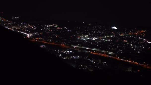Blick Vom Chosen Rock Shizuoka City Shizuoka Präfektur — Stockvideo