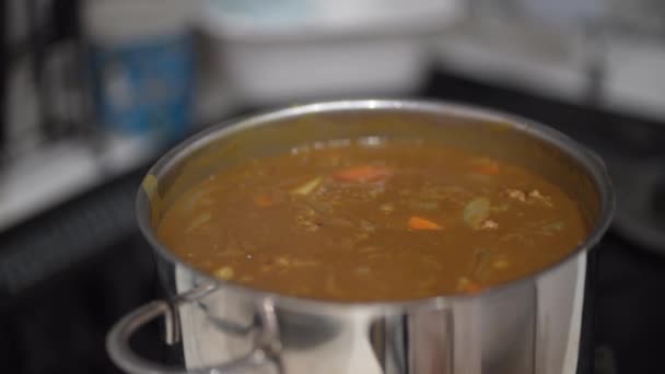 Hoe Curry Koken — Stockvideo