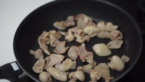 How Grill Chicken Skin — Stock Video