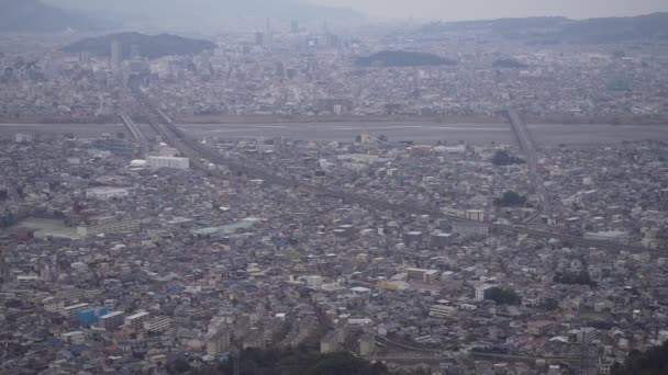 Kilátás Kiválasztott Szikláról Shizuoka Város Shizuoka Prefektúra — Stock videók