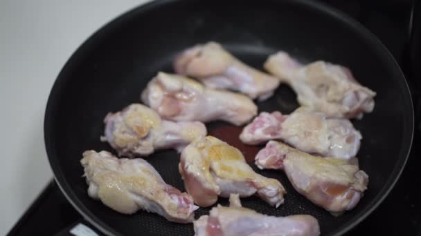 How Bake Chicken Wings — Stock Video