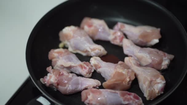 How Bake Chicken Wings — Stock Video