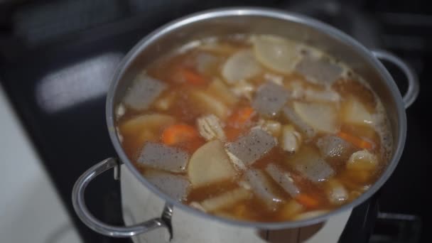 How Make Giblet Stew — Stock Video