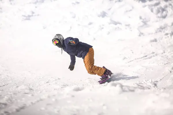 Image Man Snowboarding — Stock Photo, Image