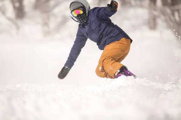 Image Man Snowboarding — Stock Photo, Image