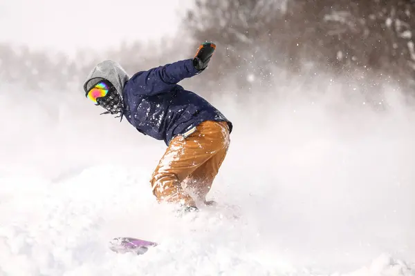 Obrázek Muže Snowboardu — Stock fotografie