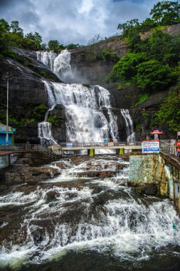 Kutralam Falls, in Tamil Nadu, India clipart