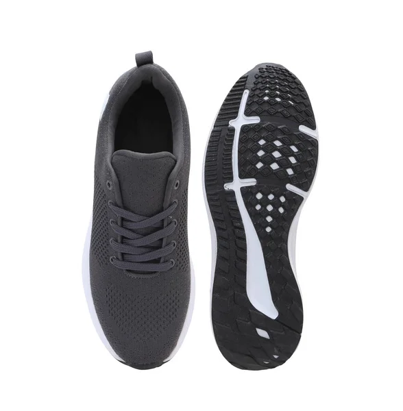 Сірий Кросівок Або Спортивне Взуття Ізольовані — стокове фото