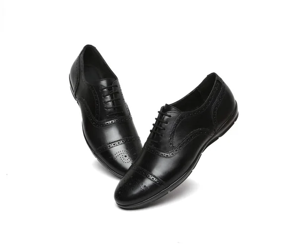 Genuine Leather Formal Shoes Pair Isolated — Stock Photo, Image
