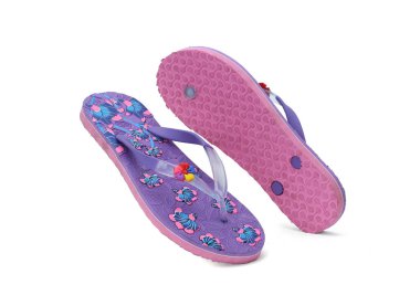 Çiçekli tasarım kadınları Eva parmak arası terlik izole edilmiş. 