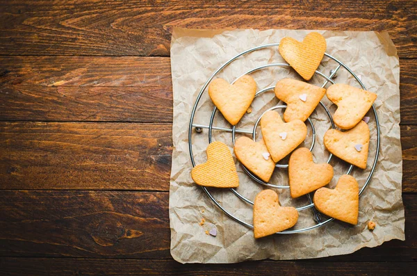 Cookies in Shape of Heart, Handmade Cookies for Valentine's Day, Mother's Day, Sweet Treat