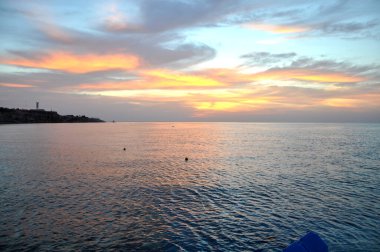 Kızıl Deniz 'de güzel bir gün batımı, Sharm El Sheikh, Mısır