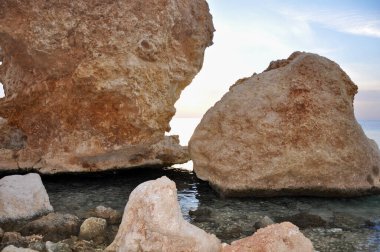 Kızıl Deniz 'de turuncu gün batımı, Mısır
