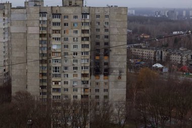 Rus birlikleri tarafından Kuzey Saltovka 'yı yok edildi, 2022 Savaşı, Harkiv, Ukrayna