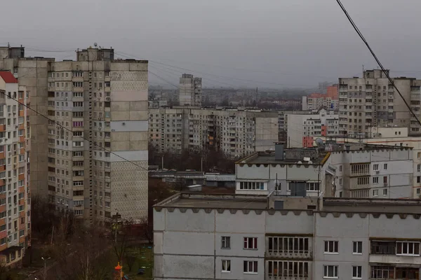 Destruido Norte Saltovka Por Las Tropas Rusas Guerra 2022 Kharkiv —  Fotos de Stock