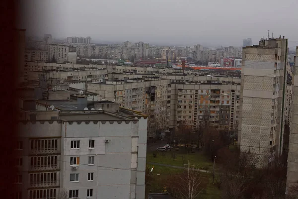 Förstörd Norra Saltovka Ryska Trupper Krig 2022 Kharkiv Ukraina — Stockfoto