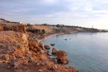 Sahile deniz ulaşımı, Sharm El Sheikh. Mısır, Kızıl Deniz.