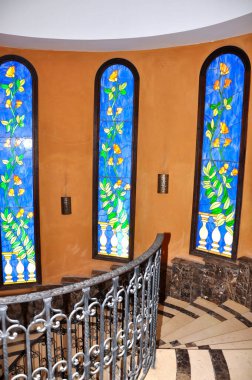 Mısırlı otelin renkli toprakları. Şeyh Sharm