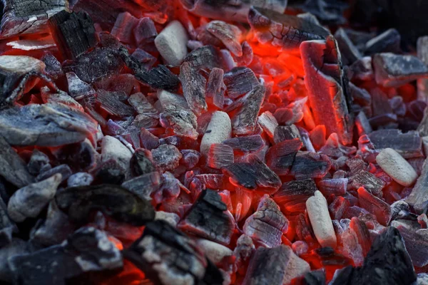 Yangında kırmızı kömür. Harkov. Ukrayna