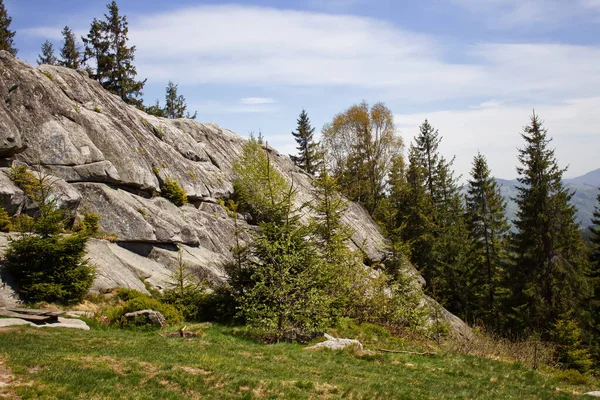 Written stone in Kosiv region. Written stone is the name of the rock, which is located 5 km from the Bukovets pass in the Verkhovyna district of the Ivano-Frankivsk region