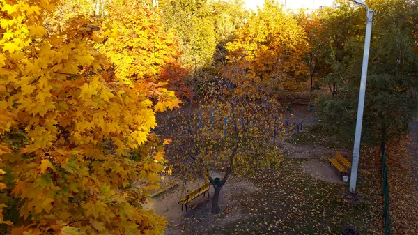 Осенний Харьковский Двор Северной Салтовке — стоковое фото