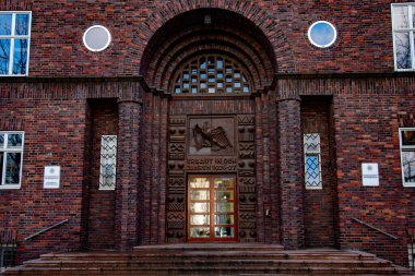 Bir Alman kasabasındaki güzel eski bina.