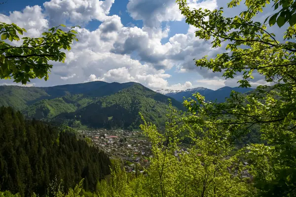 Karpat Dağları 'ndaki küçük Ukrayna köyü