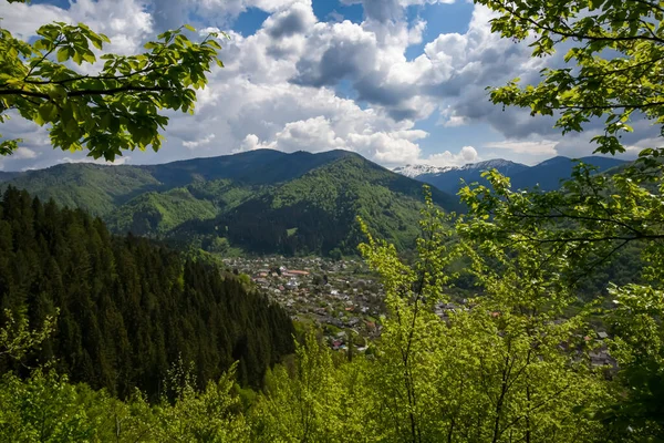 Karpat Dağları 'ndaki küçük Ukrayna köyü