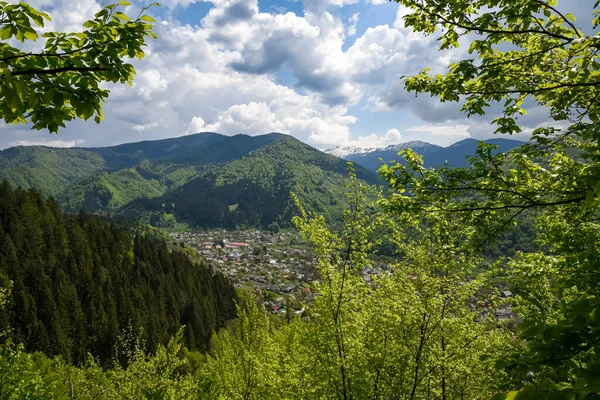Karpat Dağları 'ndaki küçük Ukrayna köyü