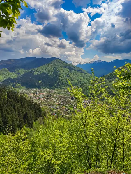 Karpat Dağları 'ndaki küçük Ukrayna köyü