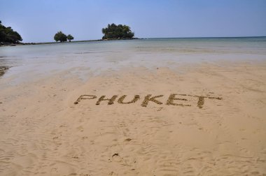 Phuket adasında okyanus kıyısı