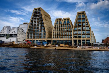 Boat trip on the Oresund Strait in Copenhagen, Denmark clipart