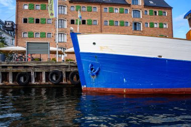 Boat trip on the Oresund Strait in Copenhagen, Denmark clipart