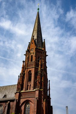 St.-Sixtus-Kirche Haltern am See in Germany. Beautiful tower of the old church. clipart