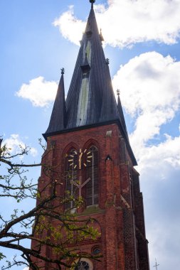 St.-Sixtus-Kirche Haltern am See in Germany. Beautiful tower of the old church. clipart