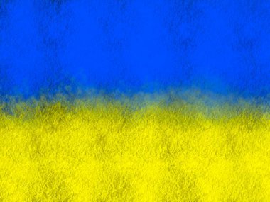   Sıra dışı desenli Ukrayna bayrağı tasviri