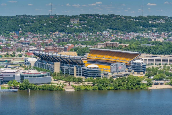 Primer Plano Del Estadio Acrisure Donde Pittsburgh Steelers Juega Fútbol —  Fotos de Stock