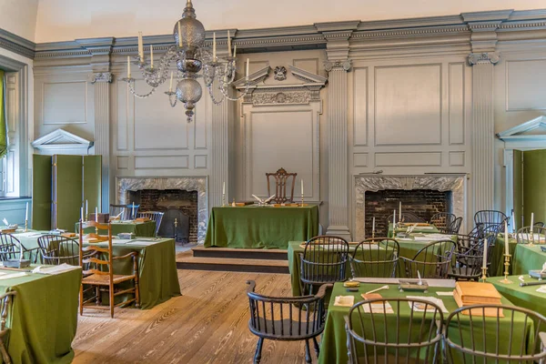 stock image Interior room at Independence Hall, Philadelphia PA