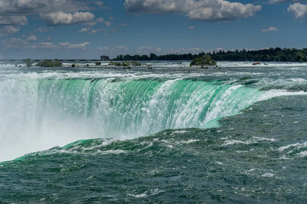 Kilátás Felső Része Patkó Vízesés Niagara Vízesés Nemzeti Park — Stock Fotó