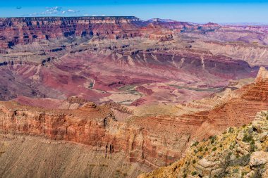 Arizona 'daki Büyük Kanyon' un güney kenarından bir manzara.
