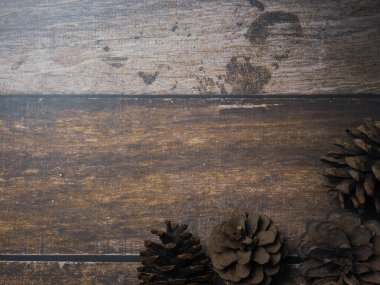 Arkaplan veya doku konsepti için tahta tablo düz yatay görüntü