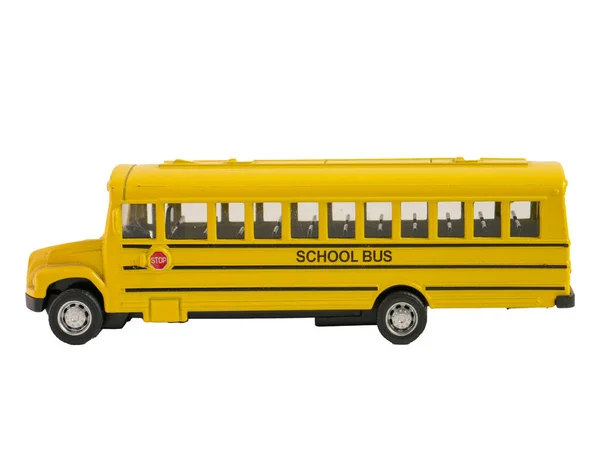 Autobus Szkolny Białym Tle Izolacji Obrazu Koncepcji Edukacji — Zdjęcie stockowe
