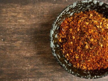 Yemek ya da yemek konsepti için kırmızı biber.