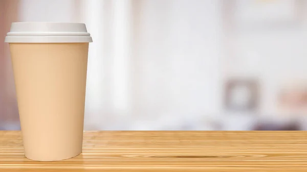 Kahve Fincanı Yemek Içecek Konsepti Için Ahşap Masanın Üzerinde — Stok fotoğraf