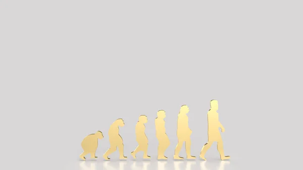 Образ Эволюции Человека Образования Научно Исследовательской Концепции Рендеринг — стоковое фото