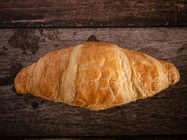 Croissant Zbliżenie Obrazu Koncepcji Żywności — Zdjęcie stockowe
