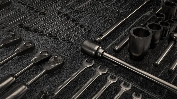 Tool Equipment Garage Concept Rendering — Stock Photo, Image