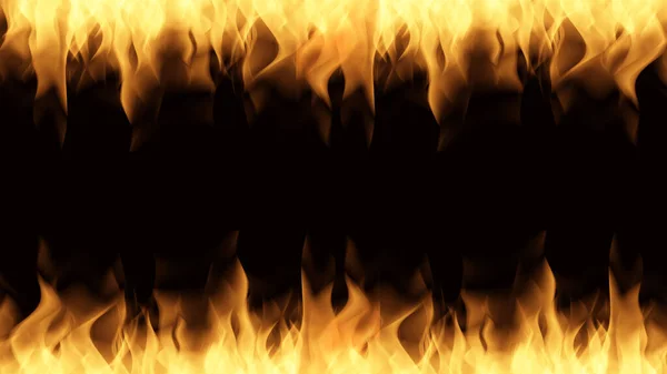 Φλόγα Της Φωτιάς Καίγεται Μαύρο Φόντο Εικόνα — Φωτογραφία Αρχείου