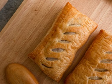 Ev yapımı turta yemek konsepti için yakın plan. 