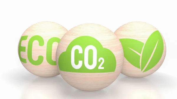 Co2 Dióxido Carbono Gas Incoloro Inodoro Que Una Parte Natural — Foto de Stock